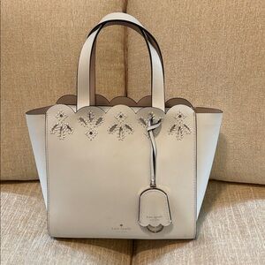 Kate Spade Ivory Embellished Tote